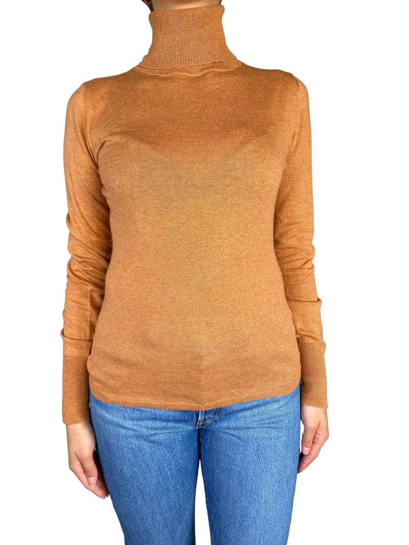 Sweater Camel Cuello Alto