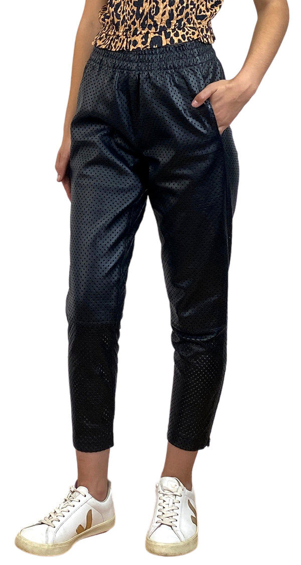 Pantalón Cuero Negro