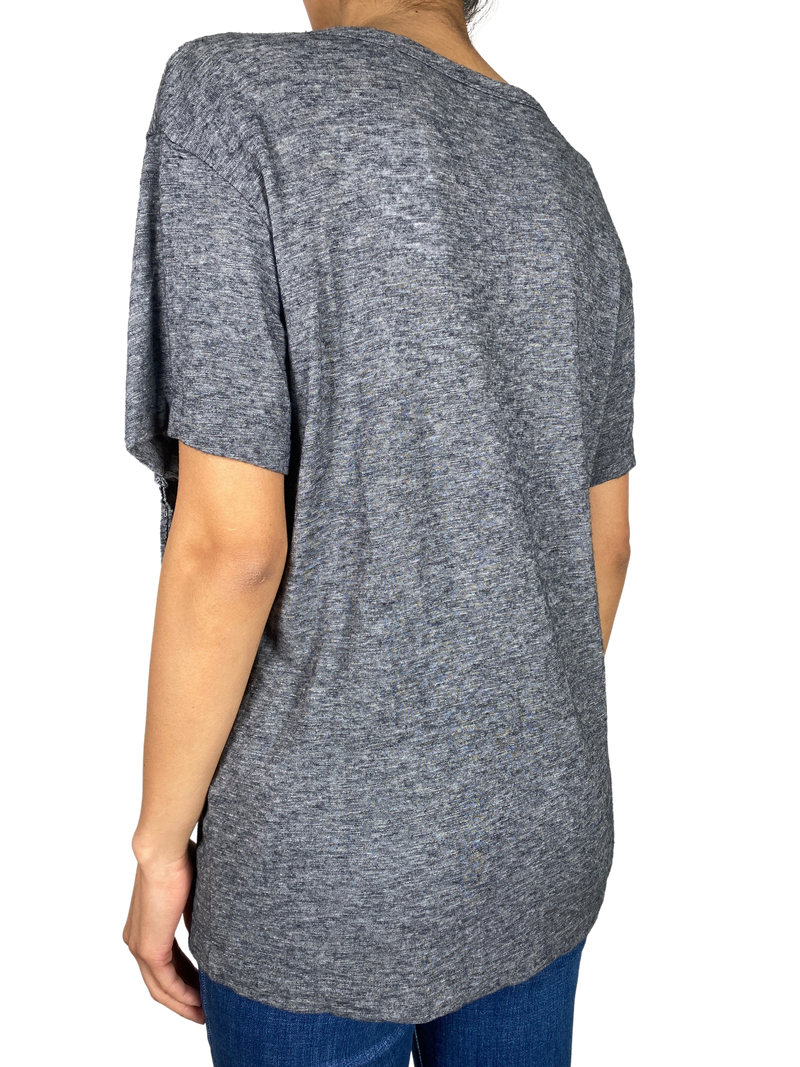 Polera Gris Flecos