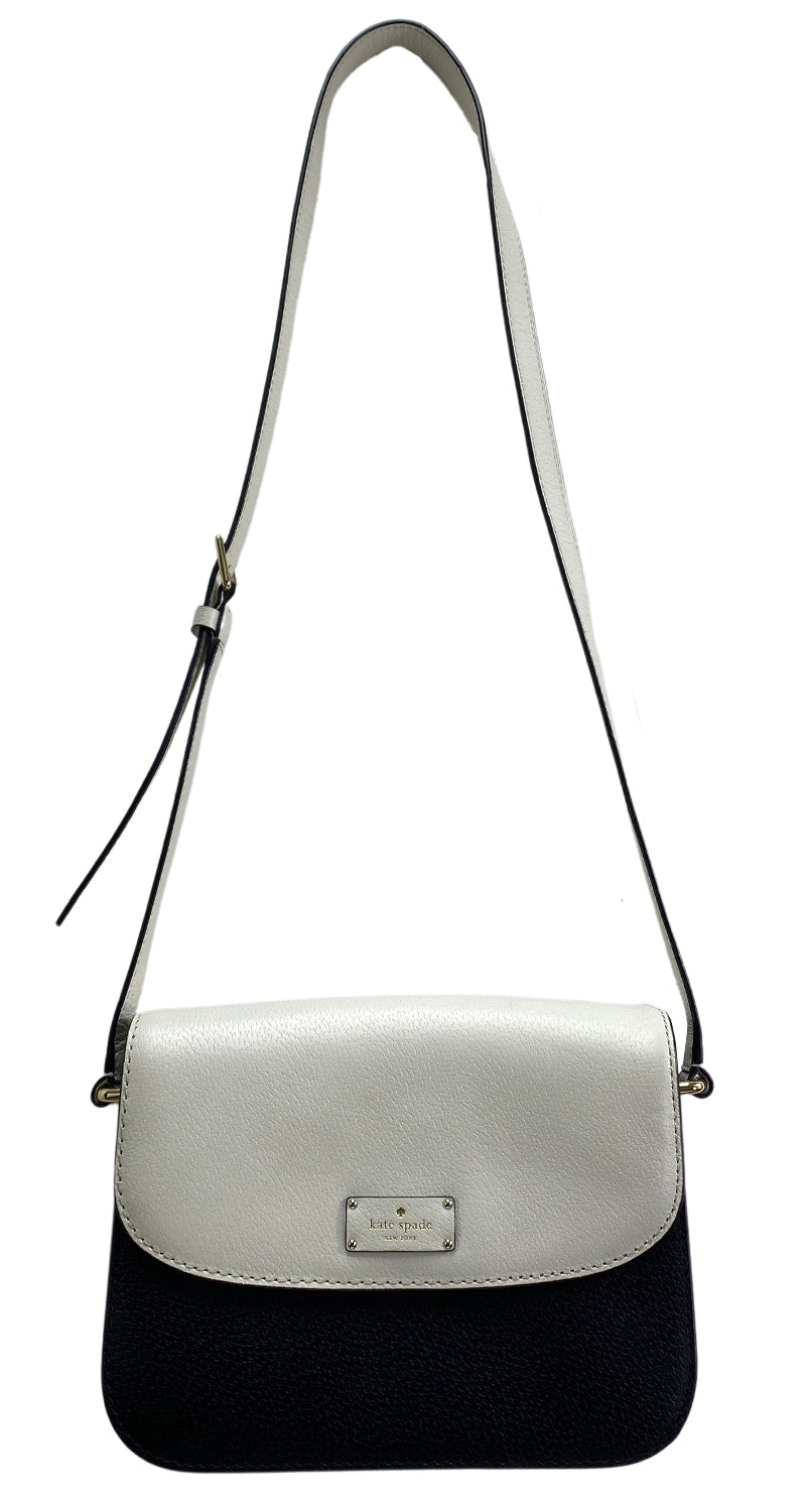 Cartera Cuero Blanco y Negro