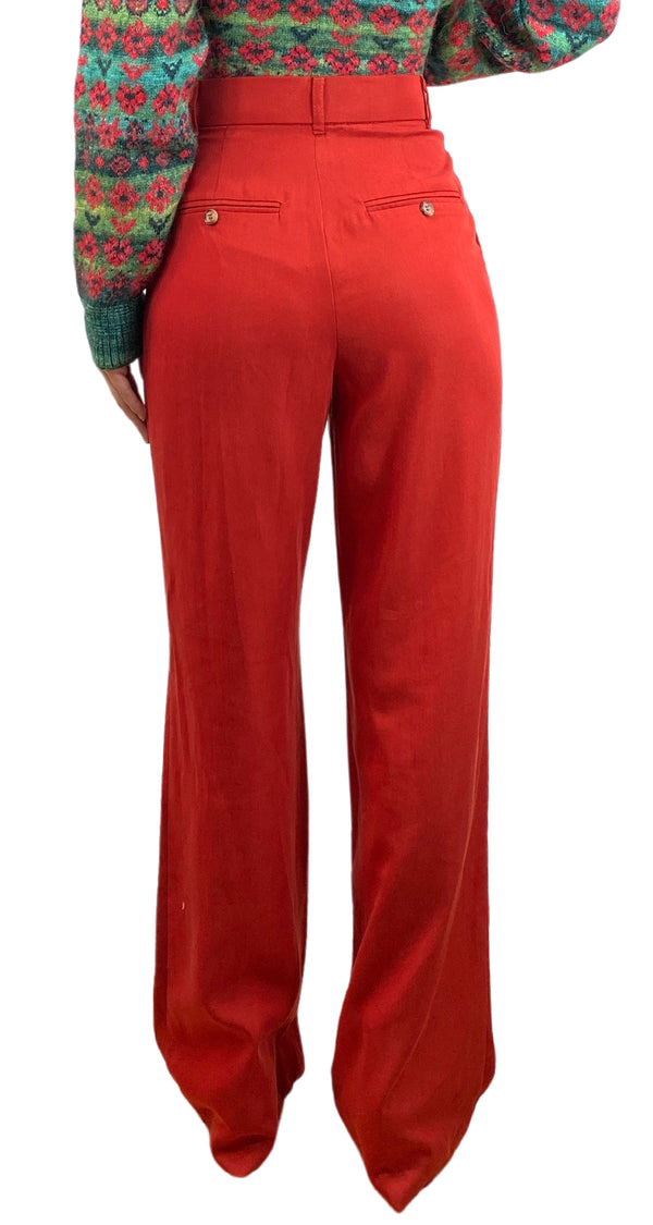 Pantalón Rojo Tela