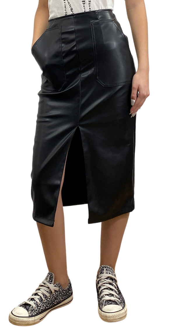 falda Midi Negra