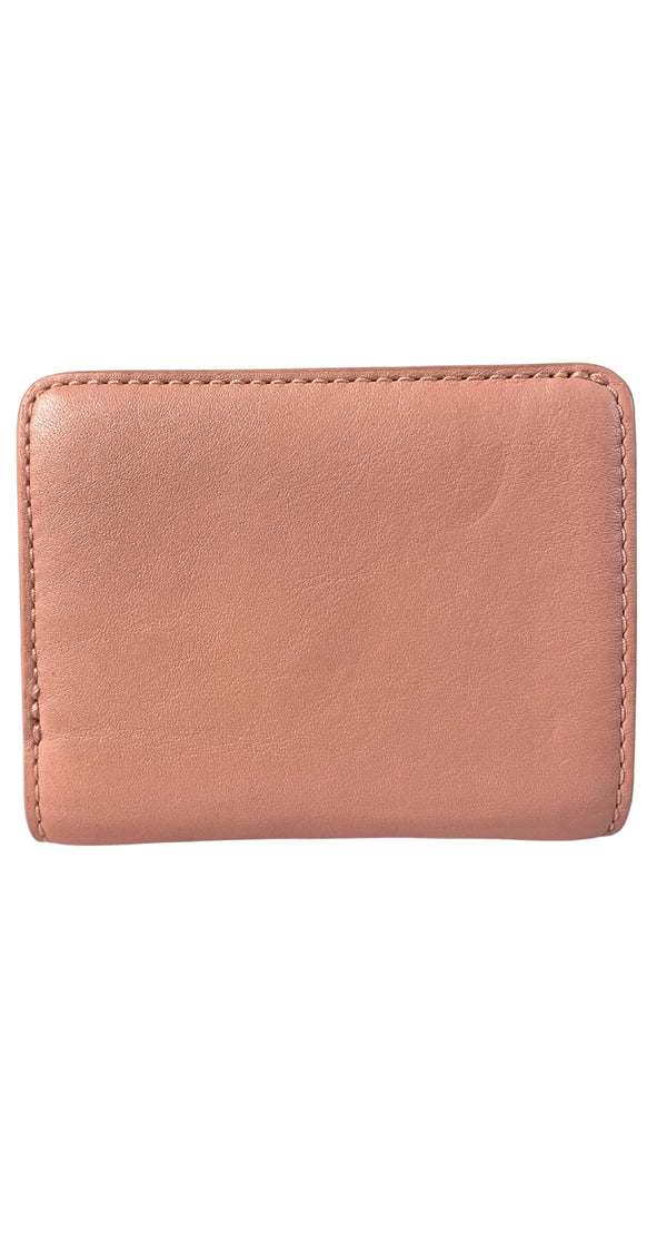 Billetera Cuero Rosa