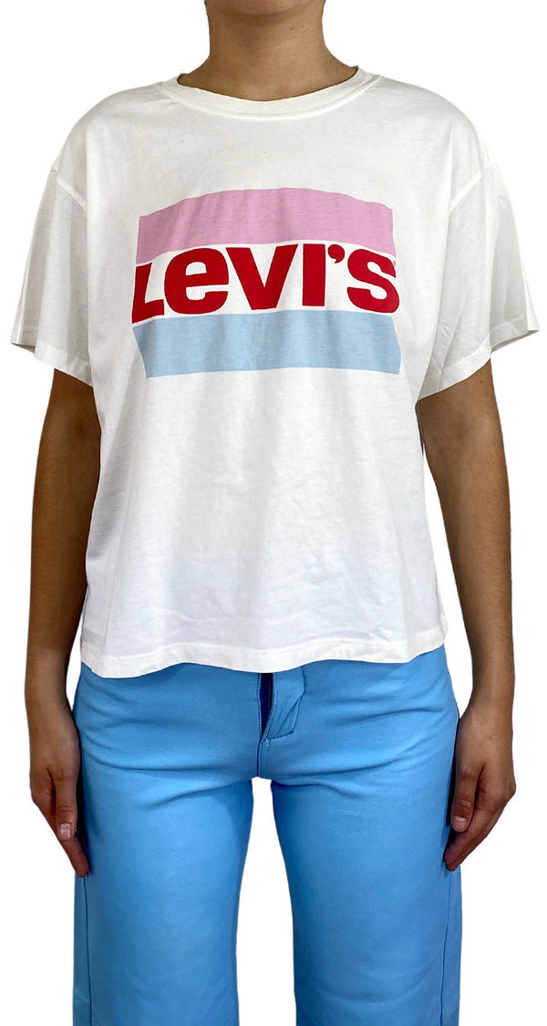 Polera Blanca Manga Corta