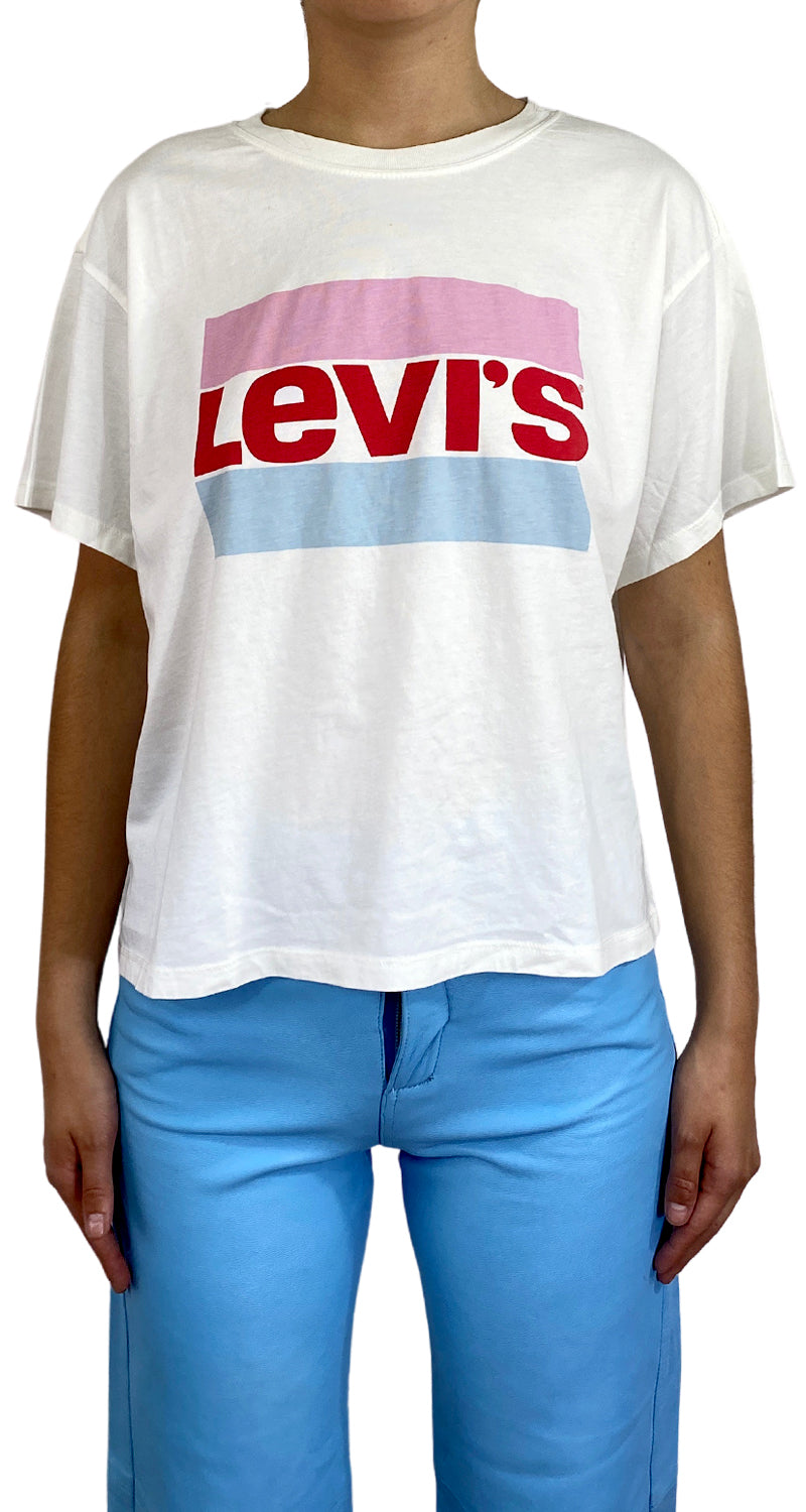 Polera Blanca Manga Corta
