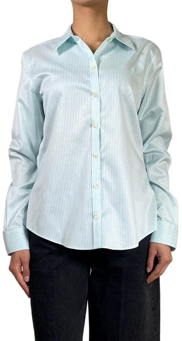 Blusa Verde A Rayas