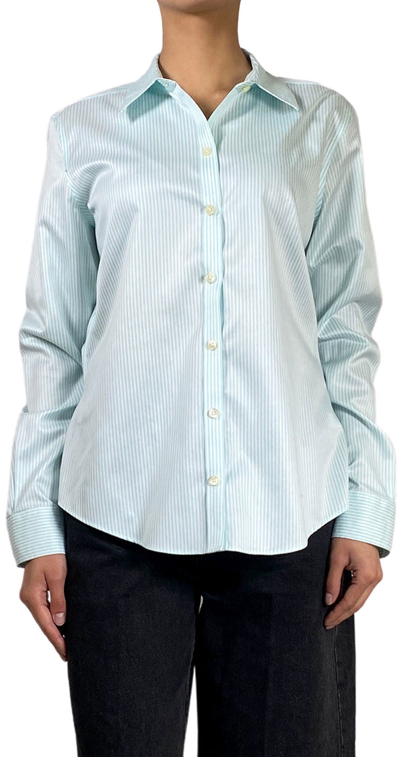 Blusa Verde A Rayas