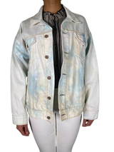 Chaqueta Denim Blanco y Azul