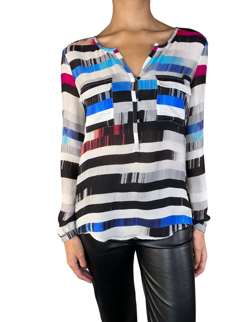 Blusa Seda Stripes