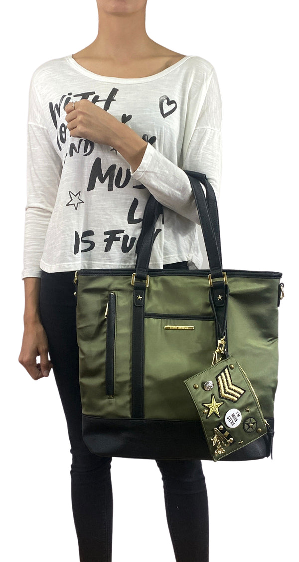 Bolso Verde Estrellas