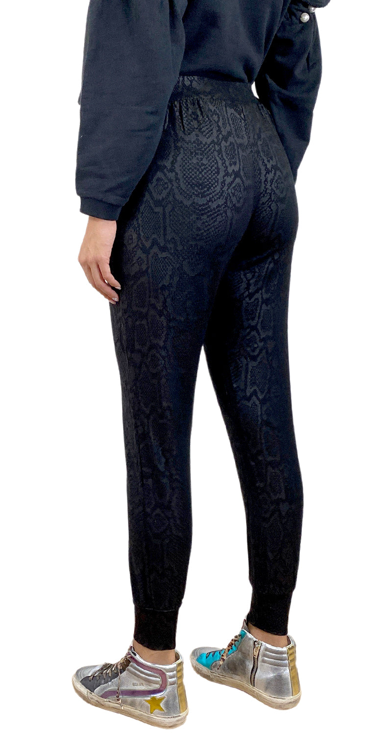 Buzo "Black Cheetah Foil French Terry"