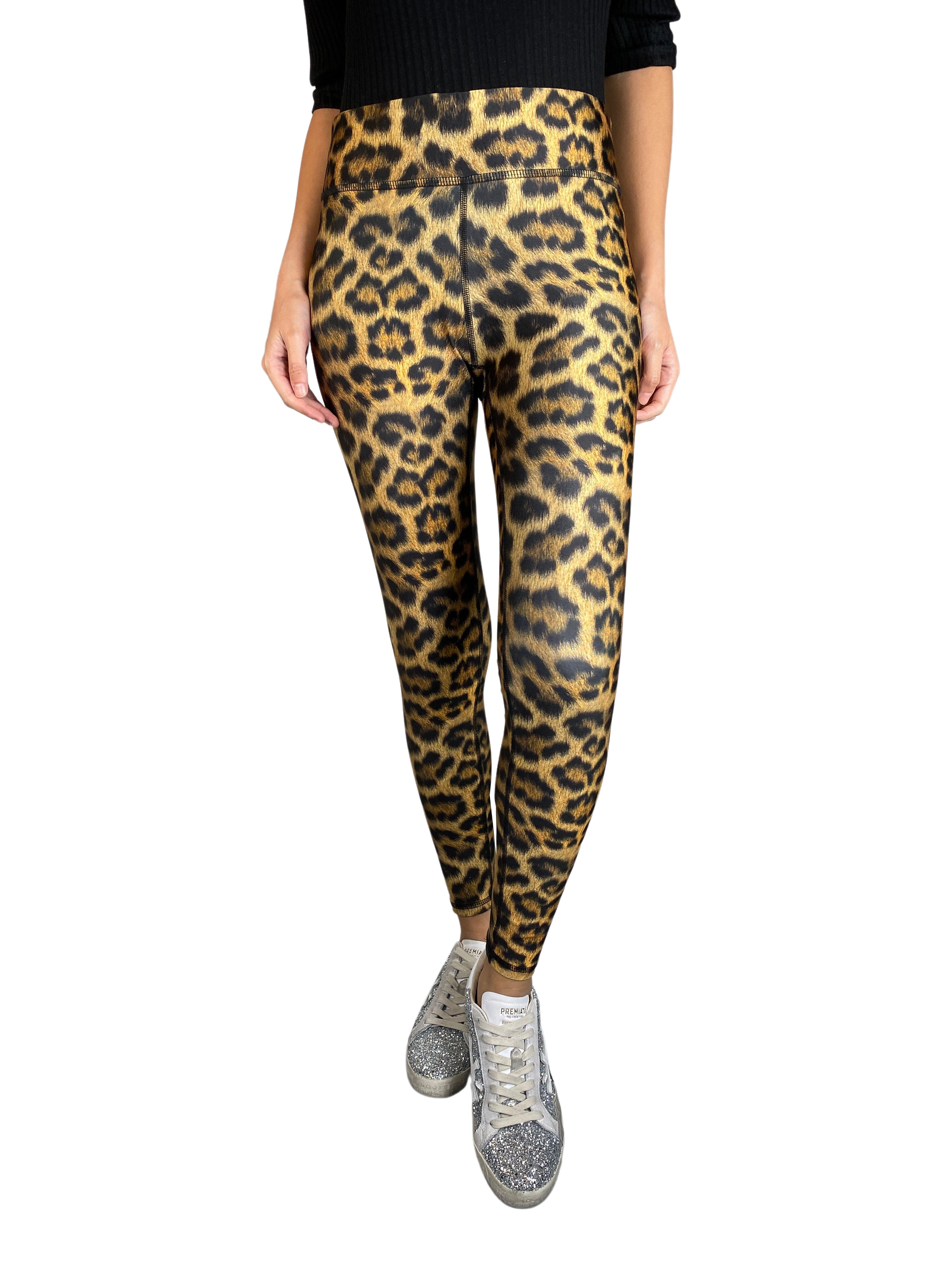Tie Dye Leopard Print Leggings