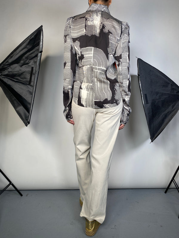 Blusa Estampado Asimétrico