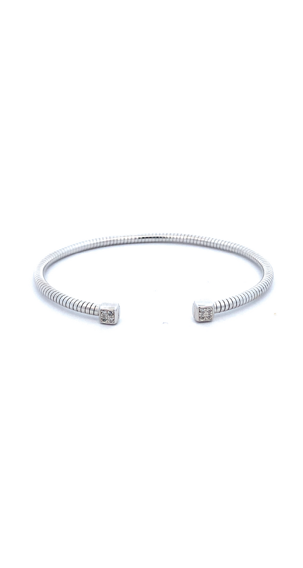 Pulsera Semi Flexible Cuadrados Con Circones