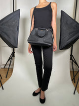 Cartera Cuero Negro