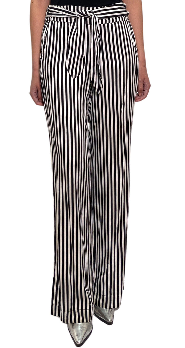 Pantalón Rayas Blanco y Negro
