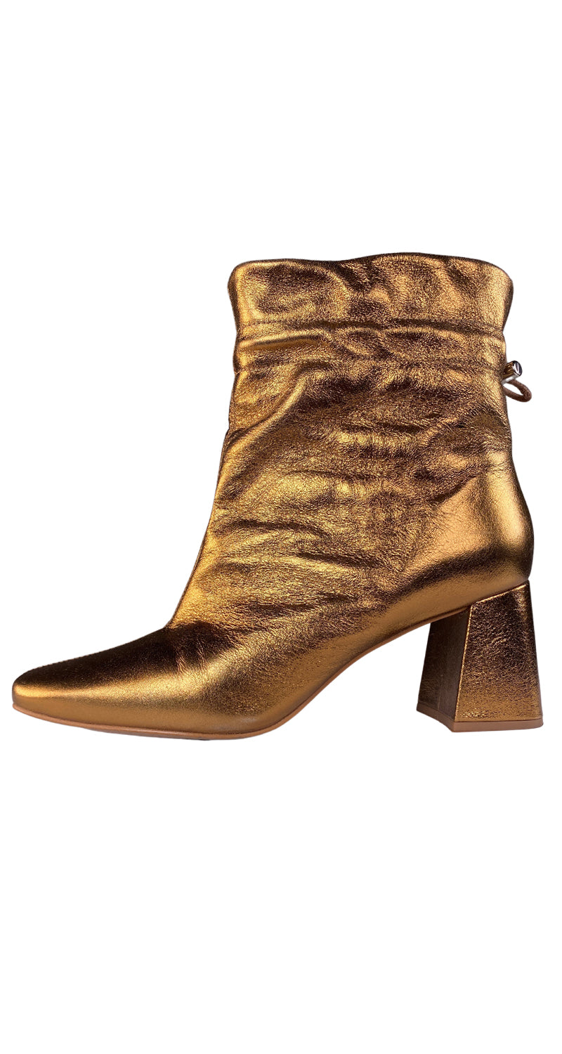 Botines Gold Cuero