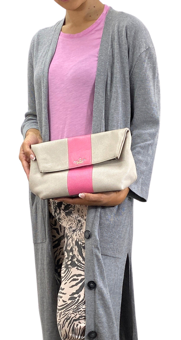 Bandolera Clutch Beige