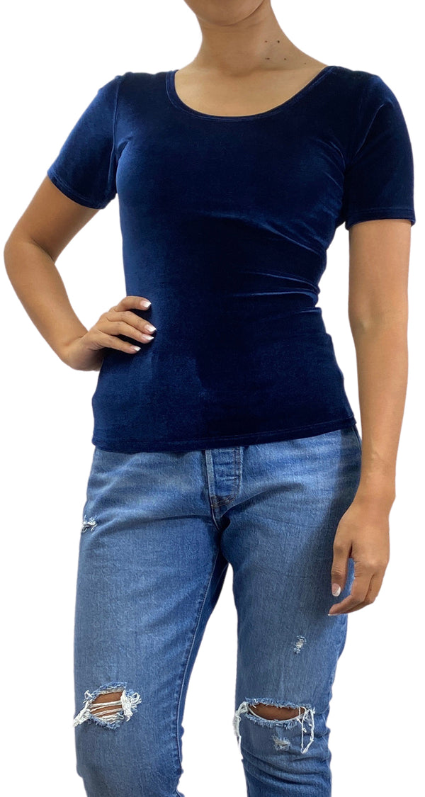 Polera Velvet Azul
