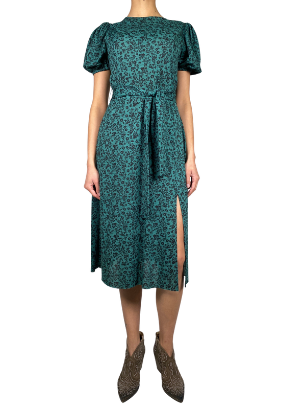 Vestido Verde Flores