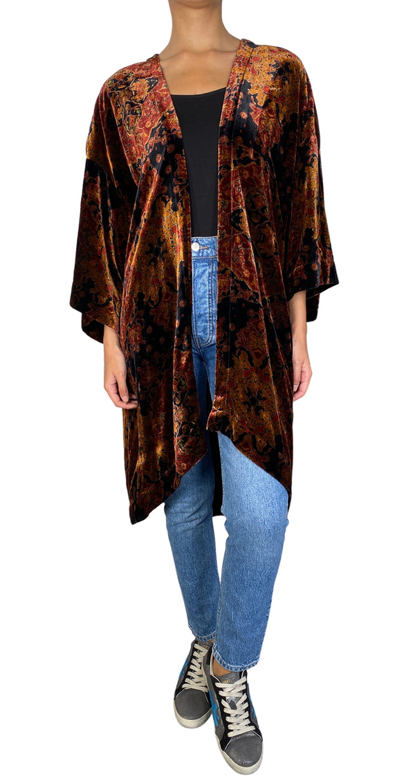 Kimono Velvet Estampado