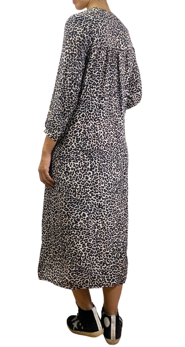 Vestido Seda Animal Print