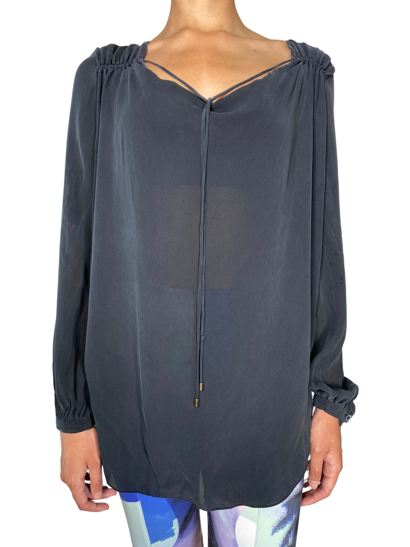 Blusa Negra Amarra