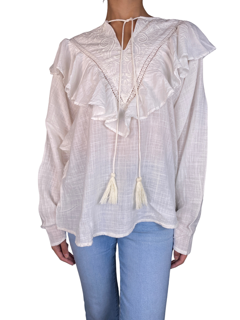 Blusa Con Vuelos