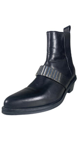 Botines Cuero Negro