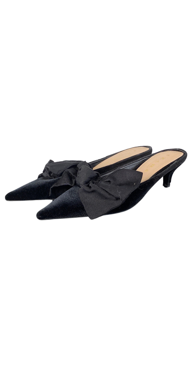 Mules Negros Lazos