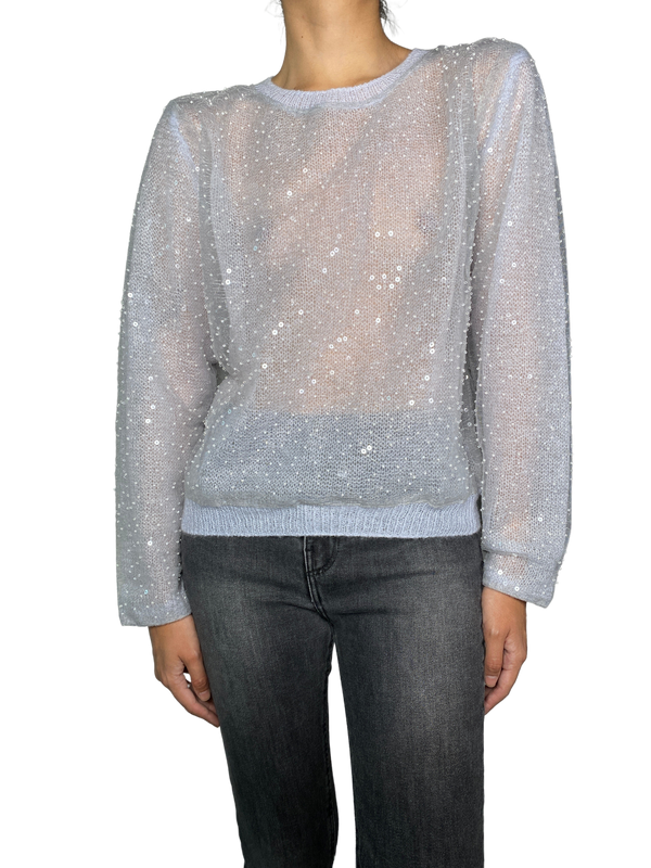 Sweater Malla Aplicaciones