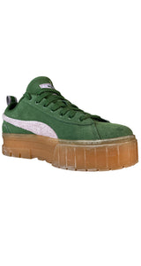 Zapatillas Cuero Verde