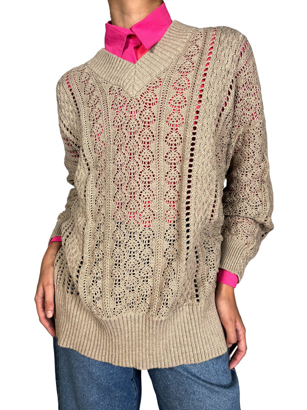 Sweater Tejido Crudo