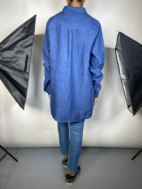Blusa Lino Azul