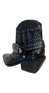 Botines Cuero Negro