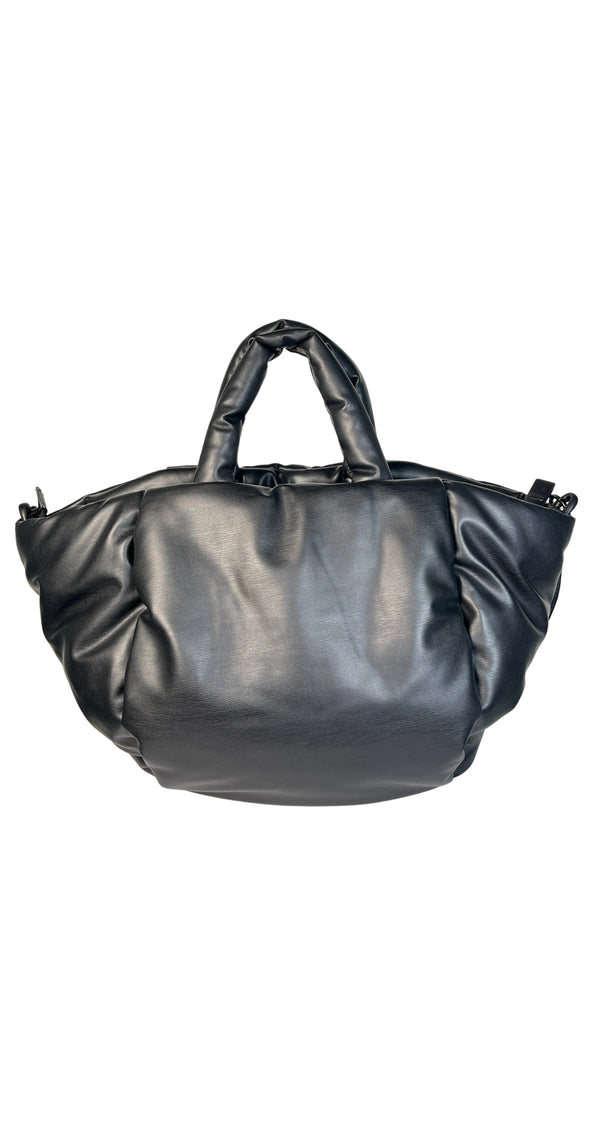Cartera Acolchada Cuero Vegano