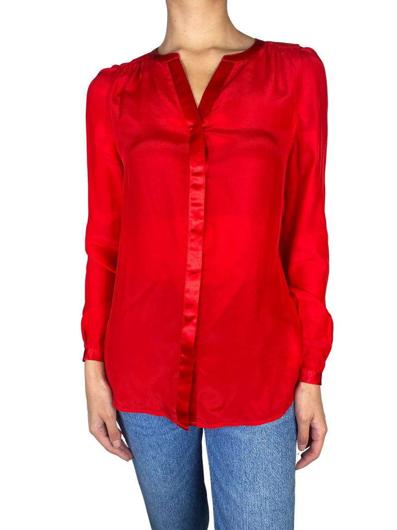 Blusa Seda Roja