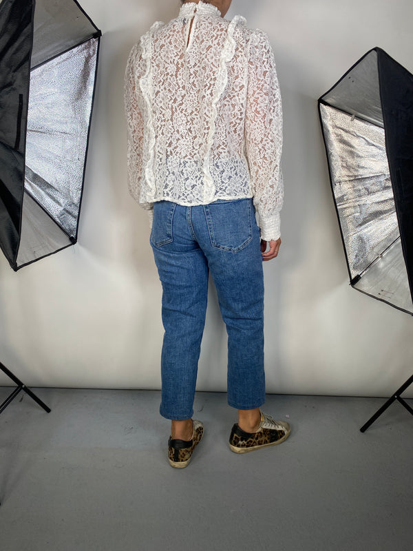 Blusa Blanca Encaje
