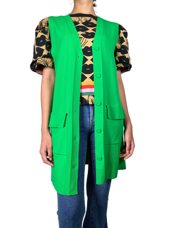 Sweater Verde Abierto