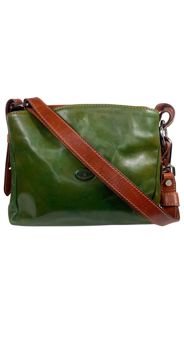 Cartera Cuero Verde