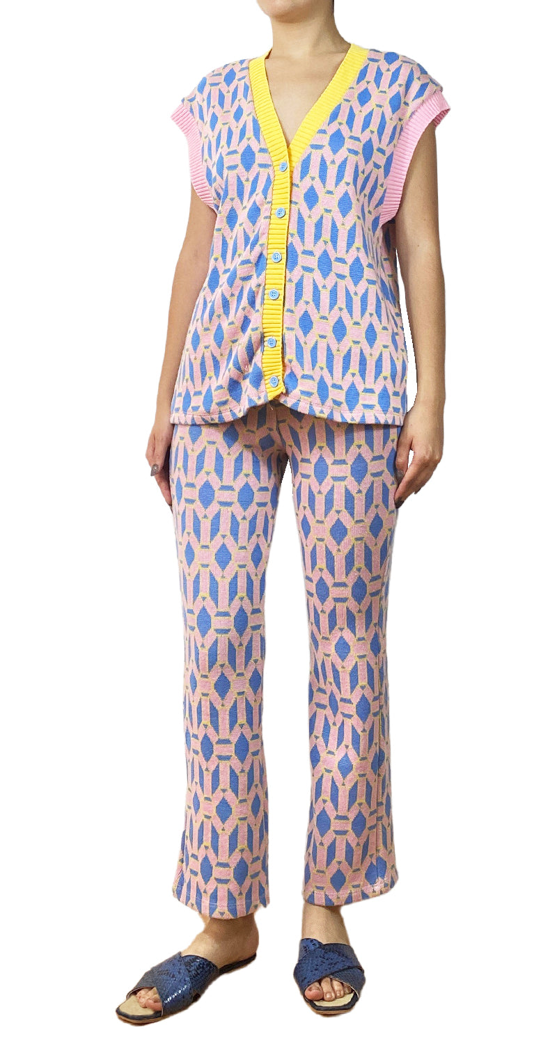 Set Sweater y Pantalón Tejido Multicolor