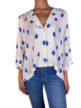 Blusa Flores Azules