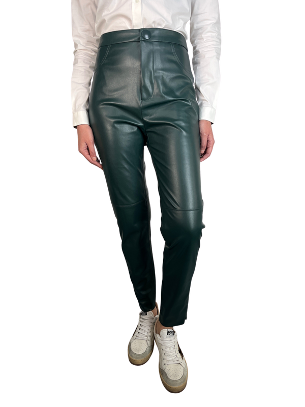 Legging Hi - Rise Cuero Vegano