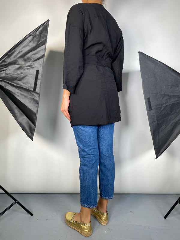 Blusa Negra Botones