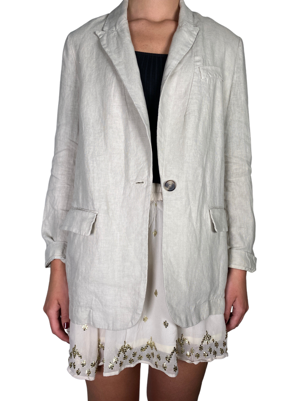 Blazer Lino Beige