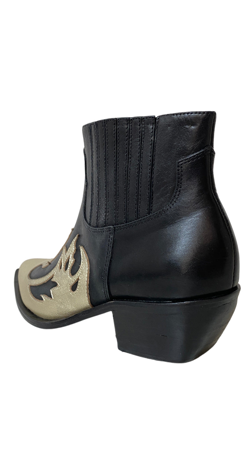 Botines Cuero Negros