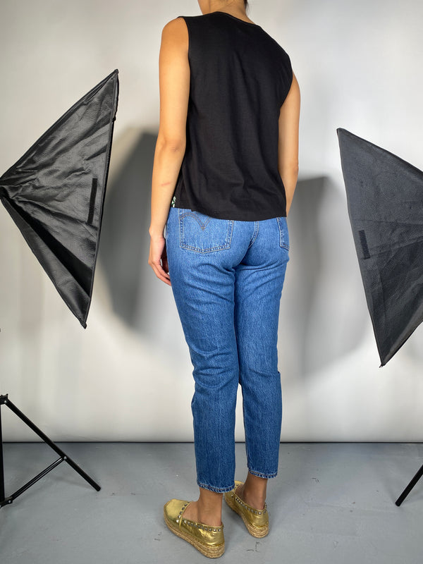 Blusa Negra Floral