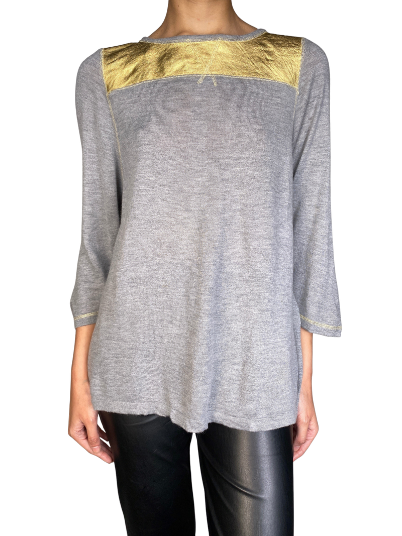 Sweater Cuello Dorado