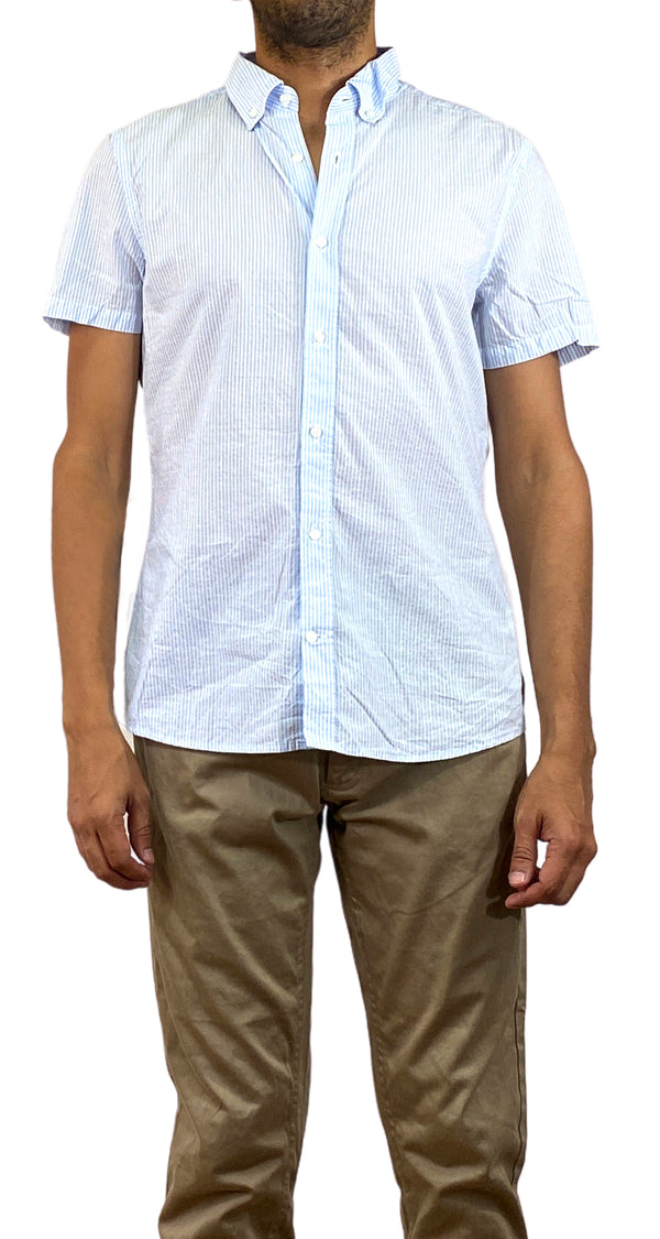 Camisa A Rayas Slim Fit