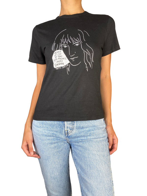 Polera Manga Corta Negra